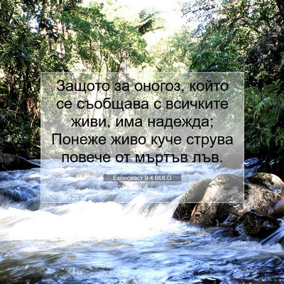 Picture 07 - Еклесиаст 9:4 BULG - Защото за оногоз, който се - Bible Verse Picture