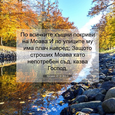 Picture 07 - Еремия 48:38 BULG - По всичките къщни покриви - Bible Verse Picture