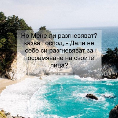 Picture 07 - Еремия 7:19 BULG - Но Мене ли разгневяват? - Bible Verse Picture