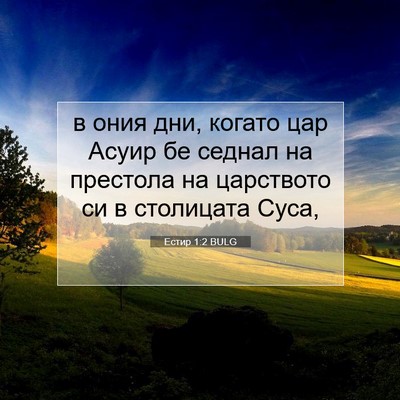 Picture 07 - Естир 1:2 BULG - в ония дни, когато цар - Bible Verse Picture