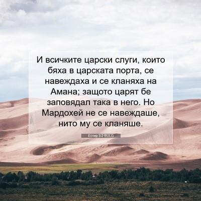 Picture 07 - Естир 3:2 BULG - И всичките царски слуги, - Bible Verse Picture