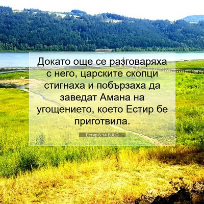 Picture 07 - Естир 6:14 BULG - Докато още се разговаряха - Bible Verse Picture