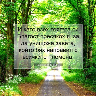 Picture 07 - Захария 11:10 BULG - И като взех тоягата си - Bible Verse Picture