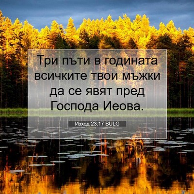 Picture 07 - Изход 23:17 BULG - Три пъти в годината - Bible Verse Picture