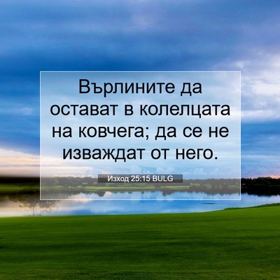 Picture 07 - Изход 25:15 BULG - Върлините да остават в - Bible Verse Picture