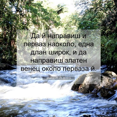 Picture 07 - Изход 25:25 BULG - Да й направиш и перваз - Bible Verse Picture