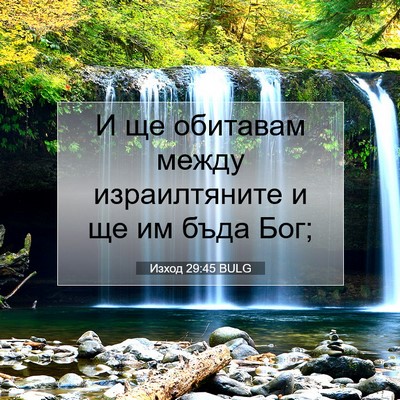 Picture 07 - Изход 29:45 BULG - И ще обитавам между - Bible Verse Picture