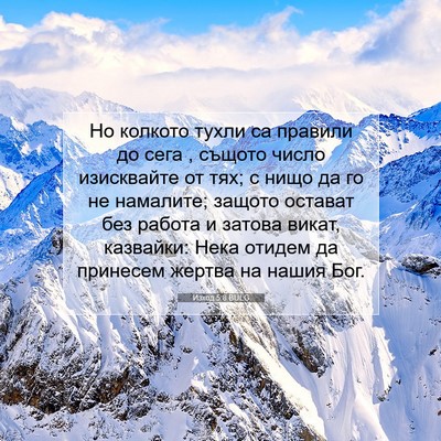 Picture 07 - Изход 5:8 BULG - Но колкото тухли са - Bible Verse Picture