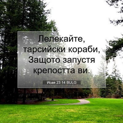 Picture 07 - Исая 23:14 BULG - Лелекайте, тарсийски - Bible Verse Picture