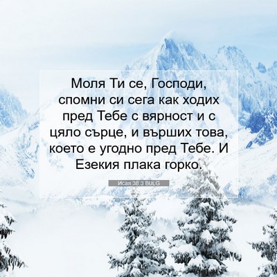 Picture 07 - Исая 38:3 BULG - Моля Ти се, Господи, спомни - Bible Verse Picture