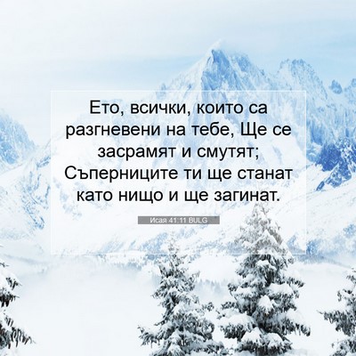 Picture 07 - Исая 41:11 BULG - Ето, всички, които са - Bible Verse Picture