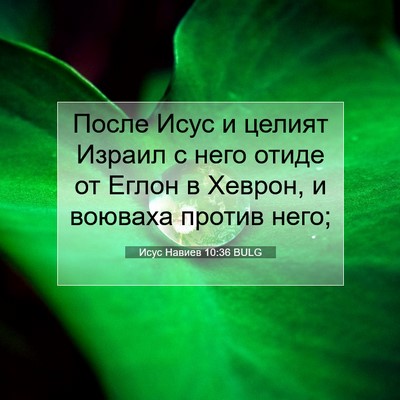 Picture 07 - Исус Навиев 10:36 BULG - После Исус и целият Израил - Bible Verse Picture
