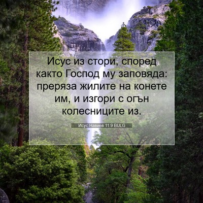 Picture 07 - Исус Навиев 11:9 BULG - Исус из стори, според както - Bible Verse Picture