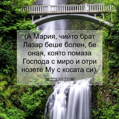 Picture 07 - Йоан 11:2 BULG - (А Мария, чийто брат Лазар - Bible Verse Picture