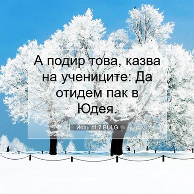 Picture 07 - Йоан 11:7 BULG - А подир това, казва на - Bible Verse Picture