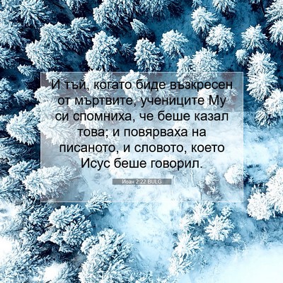 Picture 07 - Йоан 2:22 BULG - И тъй, когато биде - Bible Verse Picture