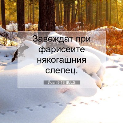 Picture 07 - Йоан 9:13 BULG - Завеждат при фарисеите - Bible Verse Picture