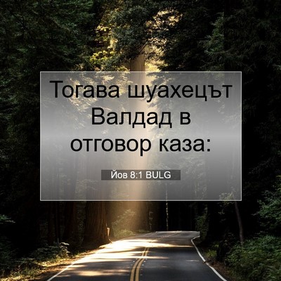 Picture 07 - Йов 8:1 BULG - Тогава шуахецът Валдад в - Bible Verse Picture