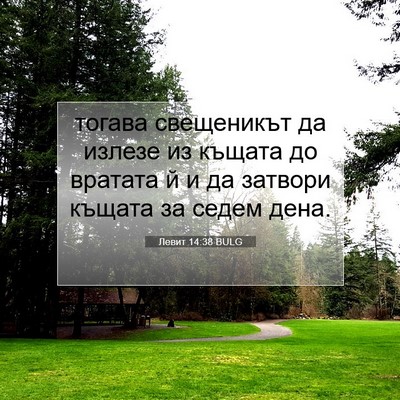 Picture 07 - Левит 14:38 BULG - тогава свещеникът да - Bible Verse Picture