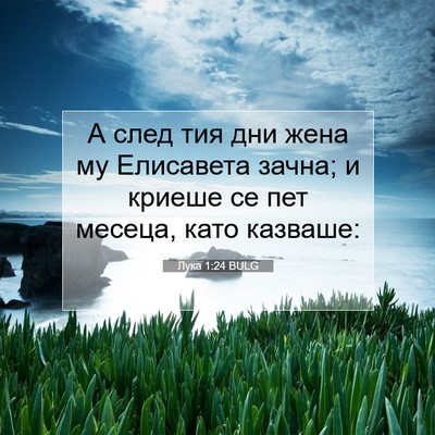Picture 07 - Лука 1:24 BULG - А след тия дни жена му - Bible Verse Picture