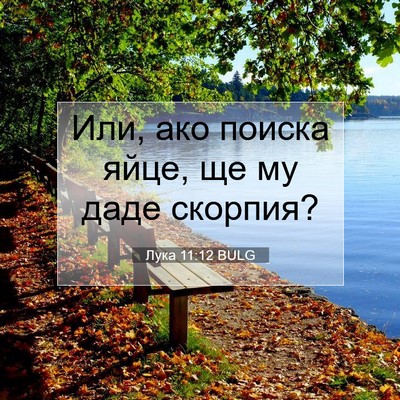 Picture 07 - Лука 11:12 BULG - Или, ако поиска яйце, ще му - Bible Verse Picture