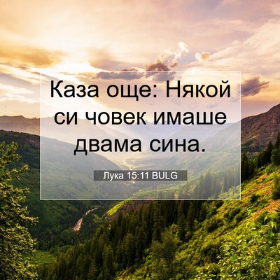 Picture 07 - Лука 15:11 BULG - Каза още: Някой си човек - Bible Verse Picture