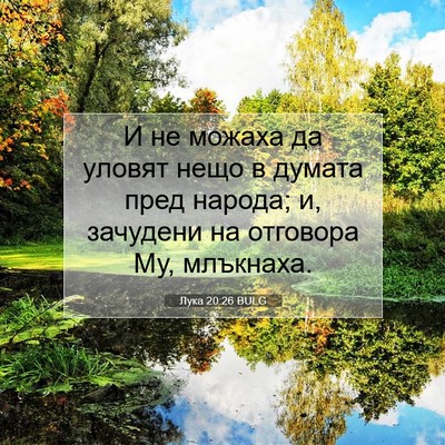 Picture 07 - Лука 20:26 BULG - И не можаха да уловят нещо - Bible Verse Picture