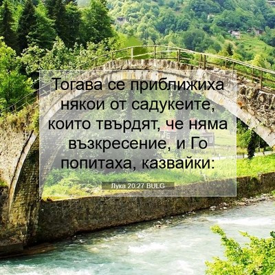 Picture 07 - Лука 20:27 BULG - Тогава се приближиха някои - Bible Verse Picture