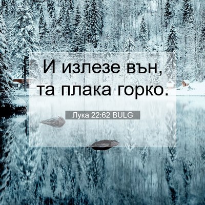 Picture 07 - Лука 22:62 BULG - И излезе вън, та плака - Bible Verse Picture