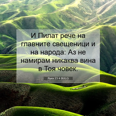 Picture 07 - Лука 23:4 BULG - И Пилат рече на главните - Bible Verse Picture