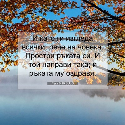 Picture 07 - Лука 6:10 BULG - И като ги изгледа всички, - Bible Verse Picture