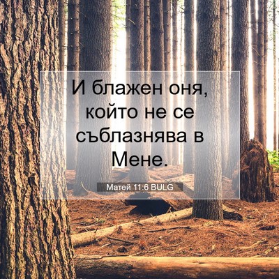 Picture 07 - Матей 11:6 BULG - И блажен оня, който не се - Bible Verse Picture