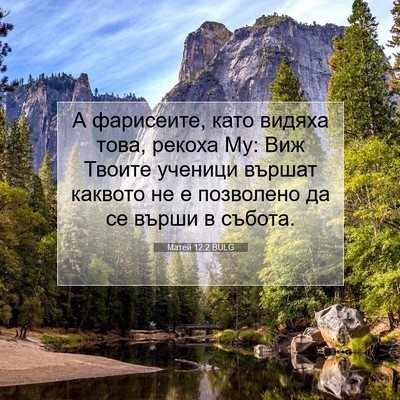 Picture 07 - Матей 12:2 BULG - А фарисеите, като видяха - Bible Verse Picture