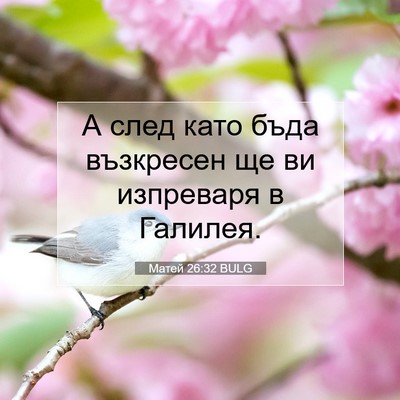 Picture 07 - Матей 26:32 BULG - А след като бъда възкресен - Bible Verse Picture