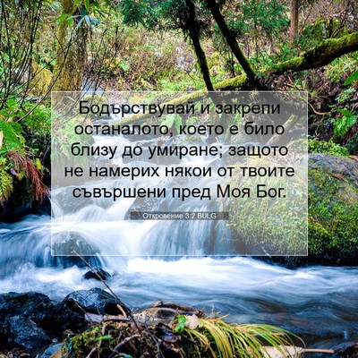Picture 07 - Откровение 3:2 BULG - Бодърствувай и закрепи - Bible Verse Picture