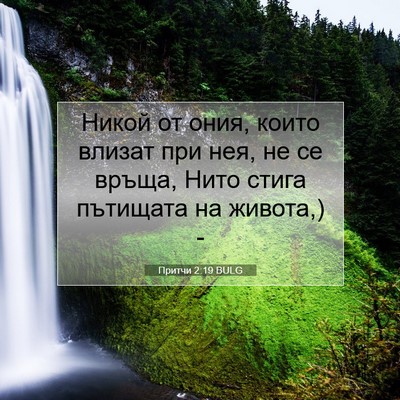 Picture 07 - Притчи 2:19 BULG - Никой от ония, които влизат - Bible Verse Picture