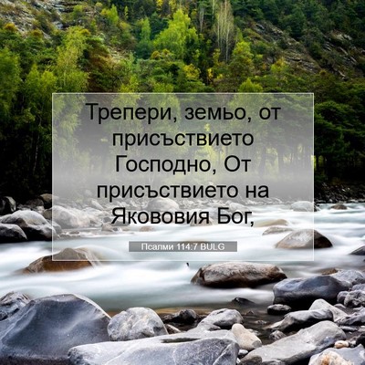 Picture 07 - Псалми 114:7 BULG - Трепери, земьо, от - Bible Verse Picture