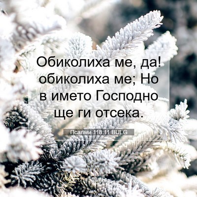Picture 07 - Псалми 118:11 BULG - Обиколиха ме, да! обиколиха - Bible Verse Picture