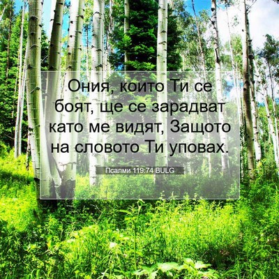 Picture 07 - Псалми 119:74 BULG - Ония, които Ти се боят, ще - Bible Verse Picture