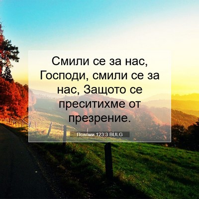 Picture 07 - Псалми 123:3 BULG - Смили се за нас, Господи, - Bible Verse Picture