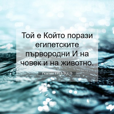 Picture 07 - Псалми 135:8 BULG - Той е Който порази - Bible Verse Picture