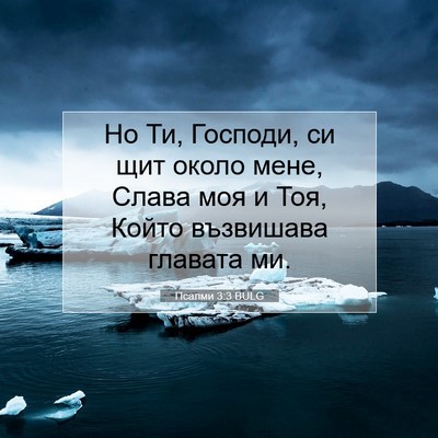 Picture 07 - Псалми 3:3 BULG - Но Ти, Господи, си щит около - Bible Verse Picture