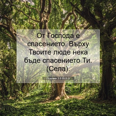 Picture 07 - Псалми 3:8 BULG - От Господа е спасението. - Bible Verse Picture