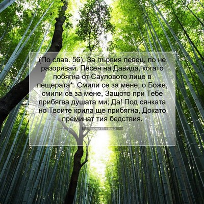 Picture 07 - Псалми 57:1 BULG - (По слав. 56). За първия - Bible Verse Picture