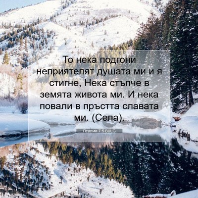 Picture 07 - Псалми 7:5 BULG - То нека подгони - Bible Verse Picture