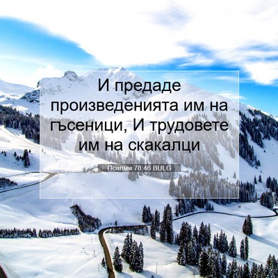 Picture 07 - Псалми 78:46 BULG - И предаде произведенията - Bible Verse Picture