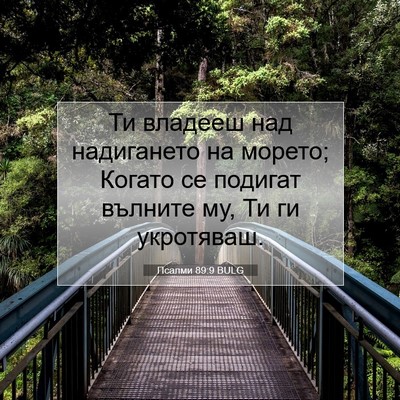 Picture 07 - Псалми 89:9 BULG - Ти владееш над надигането - Bible Verse Picture