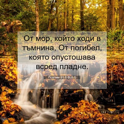 Picture 07 - Псалми 91:6 BULG - От мор, който ходи в - Bible Verse Picture