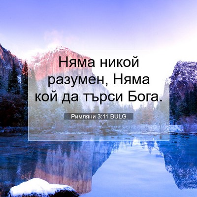Picture 07 - Римляни 3:11 BULG - Няма никой разумен, Няма - Bible Verse Picture