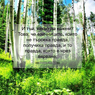 Picture 07 - Римляни 9:30 BULG - И тъй, какво да кажем? Това, - Bible Verse Picture